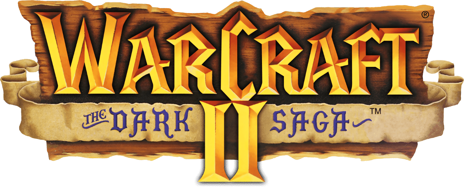 Warcraft II The Dark Saga logo for Playstation